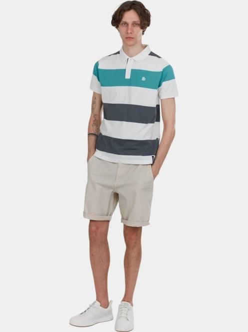 Fundango Incognito Stripe Poloshirt férfi galléros póló zöld színben 4