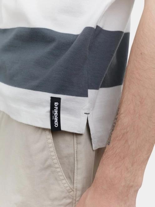 Fundango Incognito Stripe Poloshirt férfi galléros póló zöld színben 6