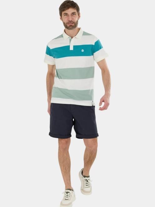 Fundango Incognito Stripe Poloshirt férfi galléros póló zöld színben 4