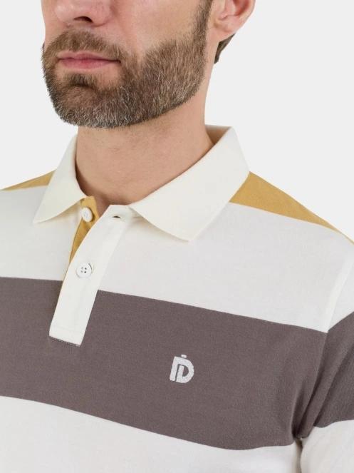 Fundango Incognito Stripe Poloshirt férfi galléros póló sárga színben 5