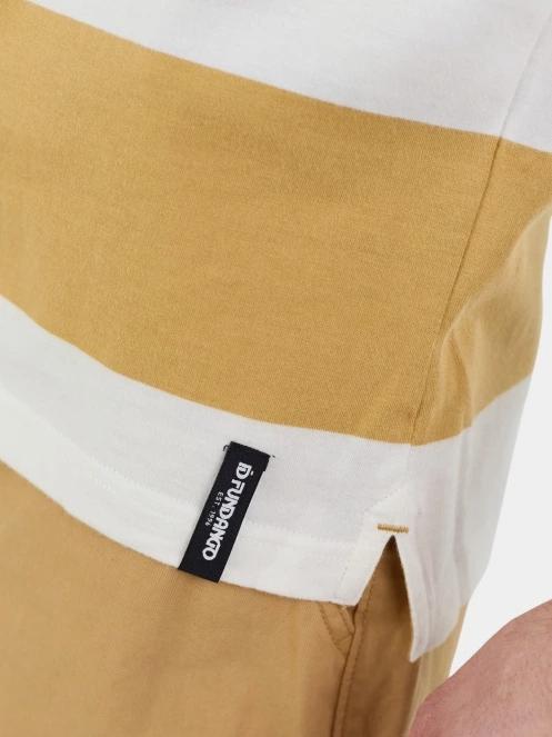 Fundango Incognito Stripe Poloshirt férfi galléros póló sárga színben 6