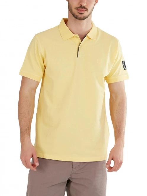Fundango Molton Poloshirt férfi galléros póló sárga színben 2