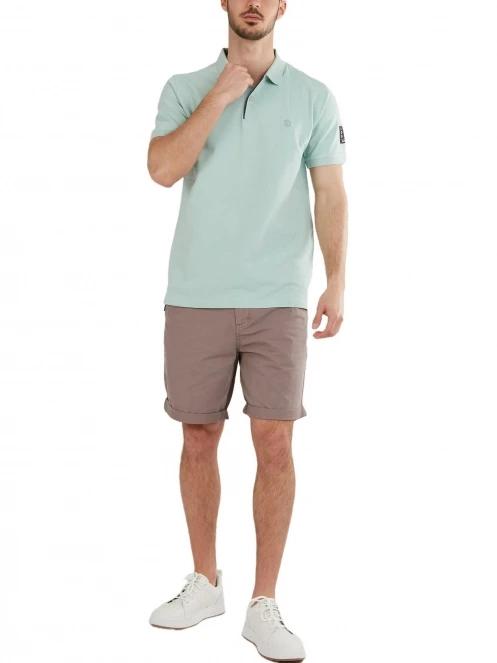 Fundango Molton Poloshirt férfi galléros póló világoskék színben 4