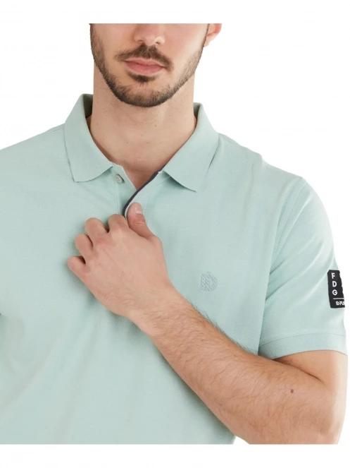Fundango Molton Poloshirt férfi galléros póló világoskék színben 5
