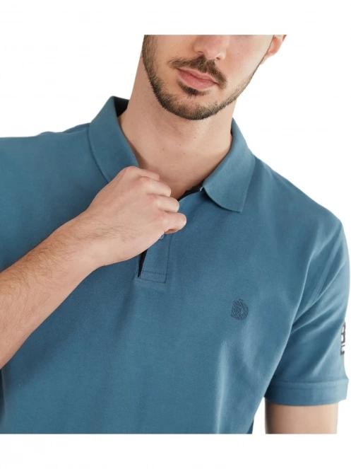 Fundango Molton Poloshirt férfi galléros póló zöld színben 5