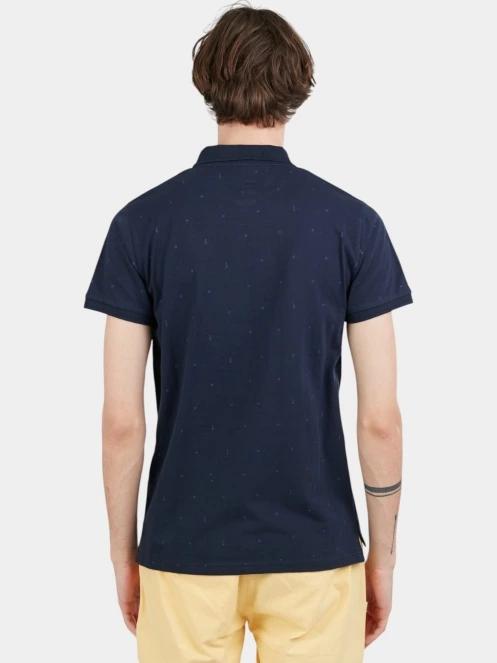Fundango Icon Poloshirt férfi galléros póló sötétkék színben 3