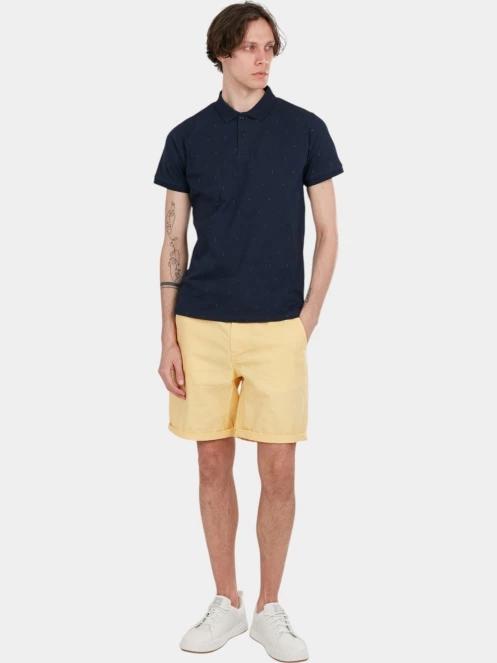 Fundango Icon Poloshirt férfi galléros póló sötétkék színben 4