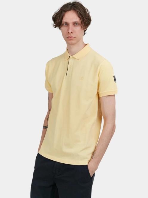 Fundango Insignia Poloshirt férfi galléros póló sárga színben 2