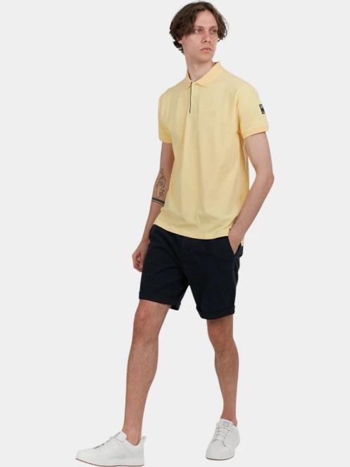 Fundango Insignia Poloshirt férfi galléros póló sárga színben 4