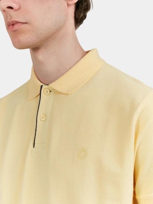 Fundango Insignia Poloshirt férfi galléros póló sárga színben 5