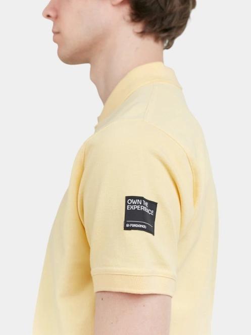 Fundango Insignia Poloshirt férfi galléros póló sárga színben 6
