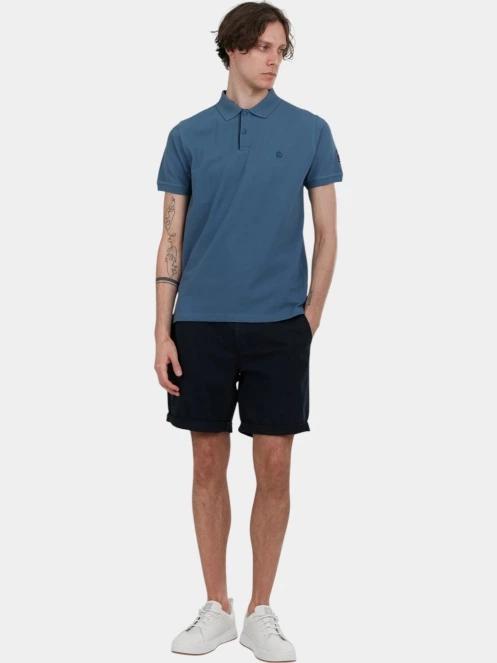 Fundango Insignia Poloshirt férfi galléros póló kék színben 4