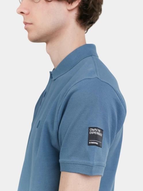 Fundango Insignia Poloshirt férfi galléros póló kék színben 6