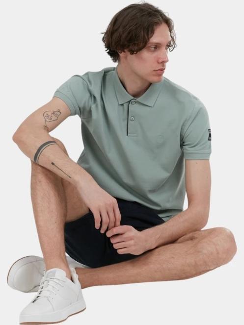 Fundango Insignia Poloshirt férfi galléros póló zöld színben 4