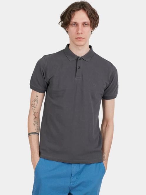Fundango Insignia Poloshirt férfi galléros póló szürke színben 2