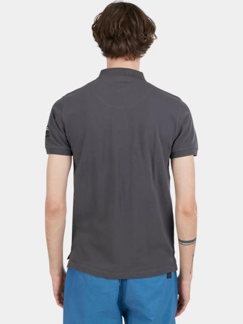 Fundango Insignia Poloshirt férfi galléros póló szürke színben 3