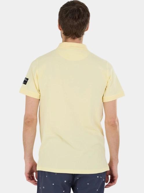 Fundango Insignia Poloshirt férfi galléros póló sárga színben 3