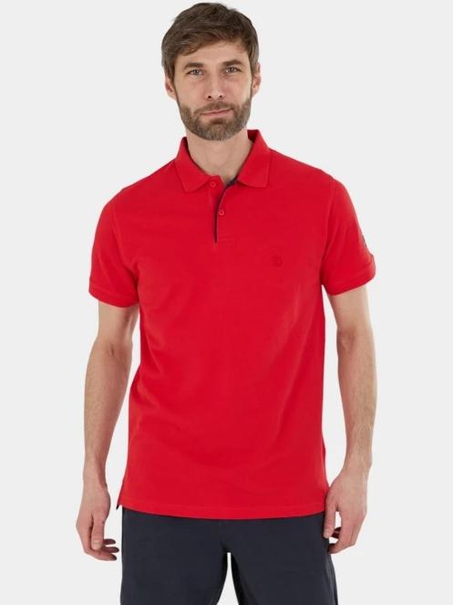 Fundango Insignia Poloshirt férfi galléros póló piros színben 2