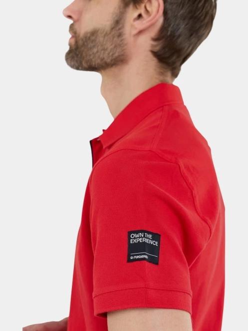 Fundango Insignia Poloshirt férfi galléros póló piros színben 6
