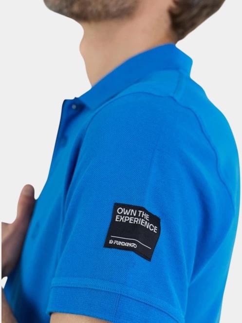 Fundango Insignia Poloshirt férfi galléros póló kék színben 6