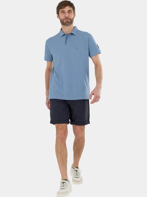 Fundango Insignia Poloshirt férfi galléros póló világoskék színben 4