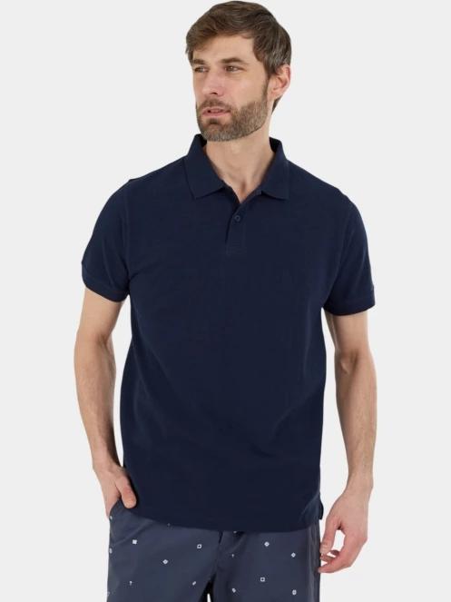 Fundango Insignia Poloshirt férfi galléros póló sötétkék színben 2