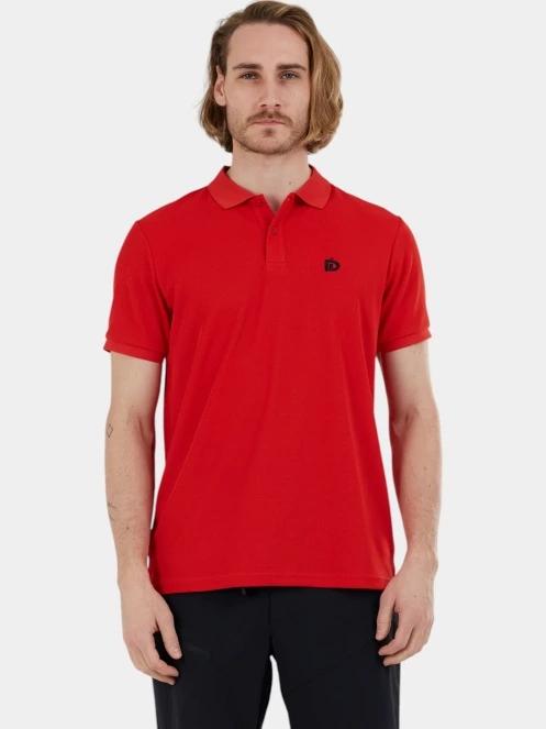 Fundango Zeno Tech Poloshirt férfi rövid ujjú sport póló piros színben 2