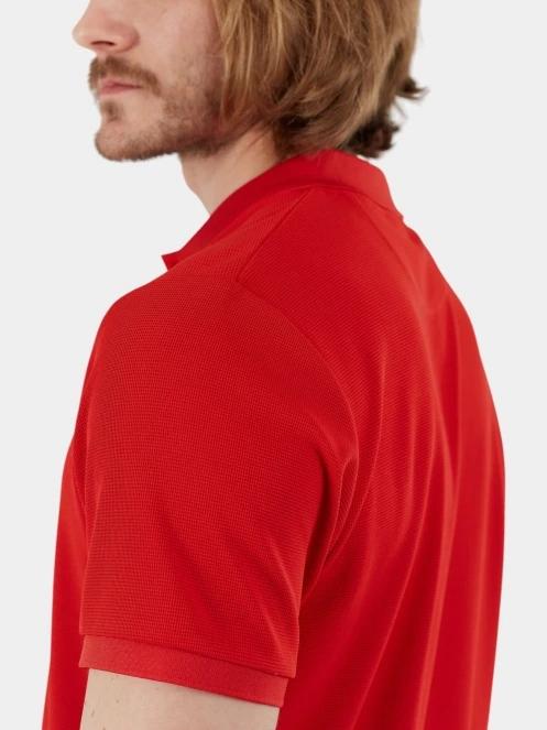 Fundango Zeno Tech Poloshirt férfi rövid ujjú sport póló piros színben 7