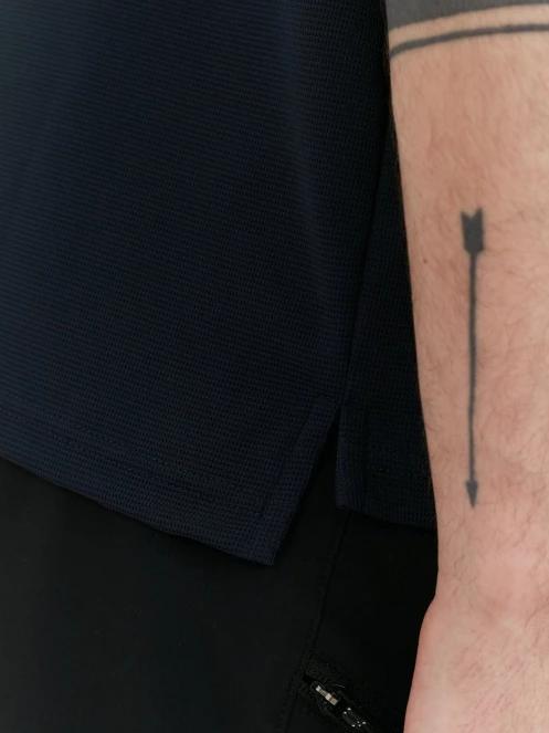 Fundango Zeno Tech Poloshirt férfi rövid ujjú sport póló sötétkék színben 6