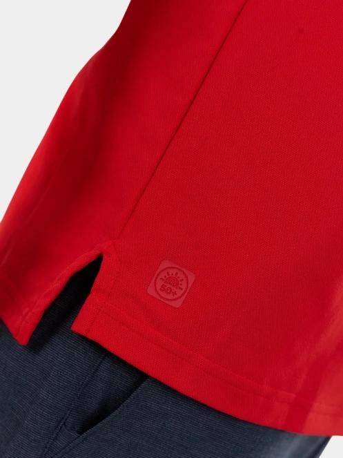 Fundango Zeno II Tech Poloshirt férfi galléros sport póló piros színben 6