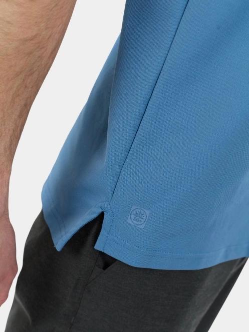 Fundango Zeno II Tech Poloshirt férfi galléros sport póló kék színben 6