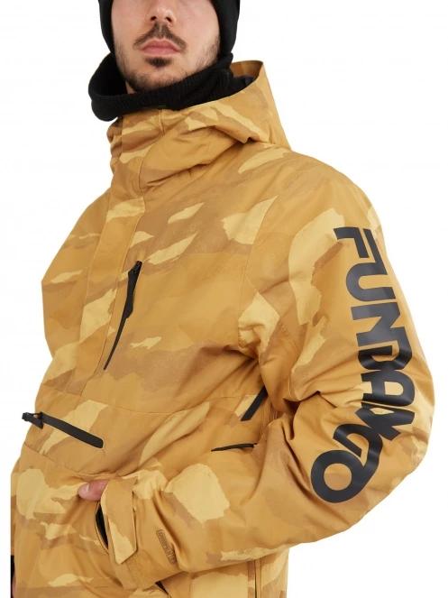 Fundango Tilbury Logo Anorak férfi síkabát narancssárga színben 6