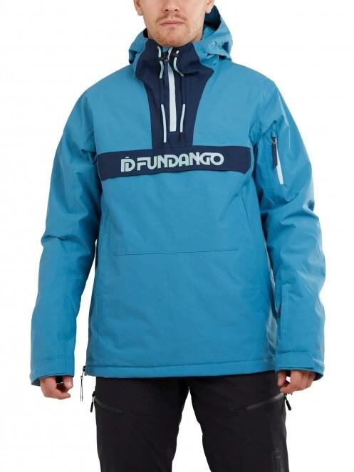 Fundango Burnaby Logo Anorak férfi síkabát világoskék színben 2