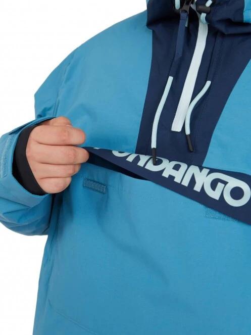 Fundango Burnaby Logo Anorak férfi síkabát világoskék színben 4