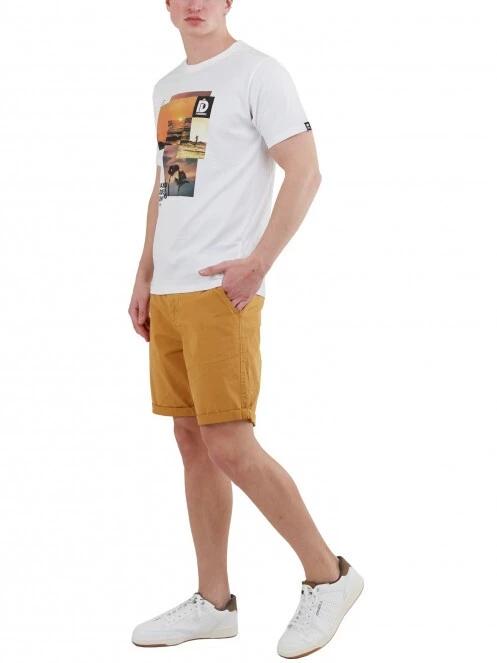 Fundango North Shore Chino Shorts férfi rövidnadrág sárga színben 4