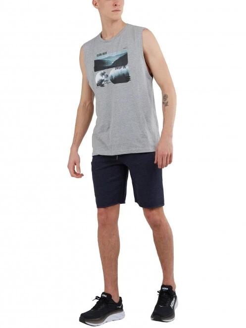 Fundango Woody Sweatshort férfi rövidnadrág sötétkék színben 5