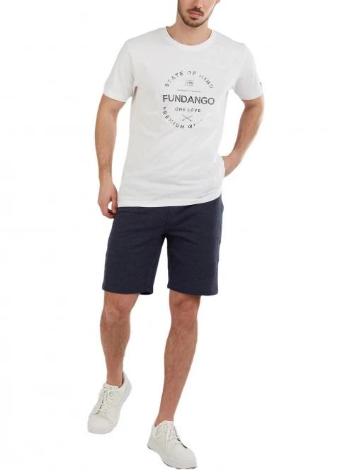 Fundango Delon Sweatshort férfi tréning rövidnadrág sötétkék színben 4
