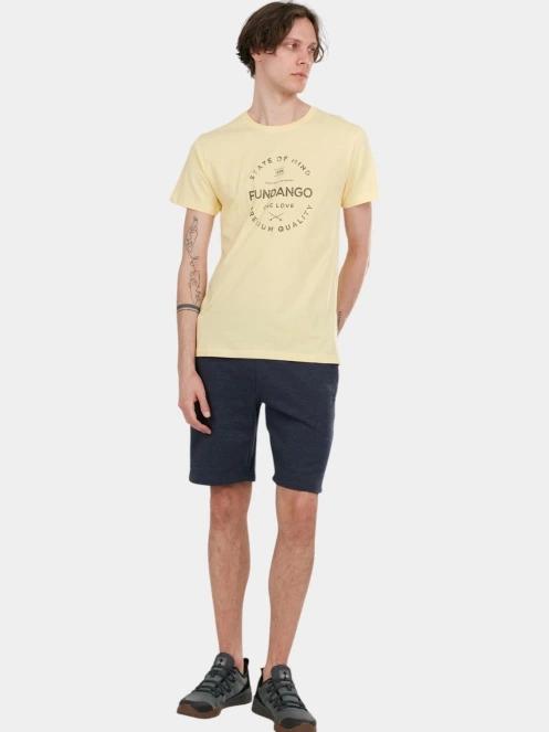 Fundango Delon Sweatshorts férfi tréning rövidnadrág sötétkék színben 4