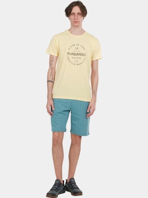 Fundango Delon Sweatshorts férfi tréning rövidnadrág zöld színben 4