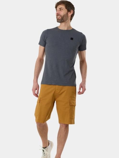 Fundango Zack Cargo Shorts férfi oldalzsebes rövidnadrág sárga színben 4