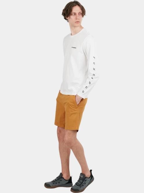 Fundango Mason Chino Shorts férfi rövidnadrág sárga színben 4