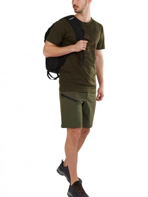 Fundango Roger Trekking Short férfi túra rövidnadrág zöld színben 4