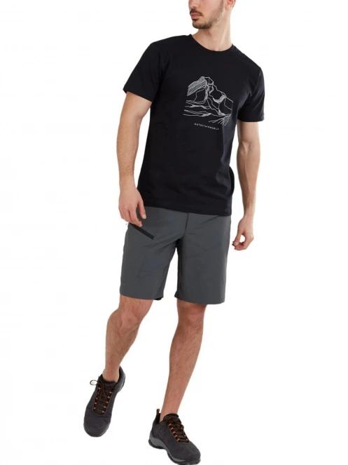 Fundango Roger Trekking Short férfi túra rövidnadrág szürke színben 4