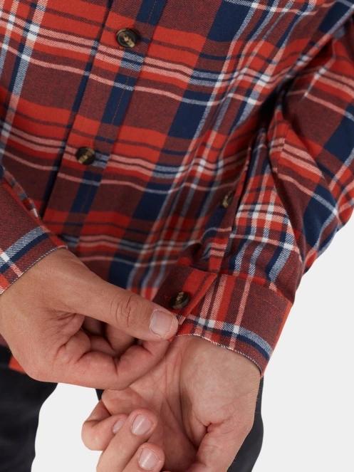 Fundango Harris Shirt férfi hosszú ujjú ing piros színben 6