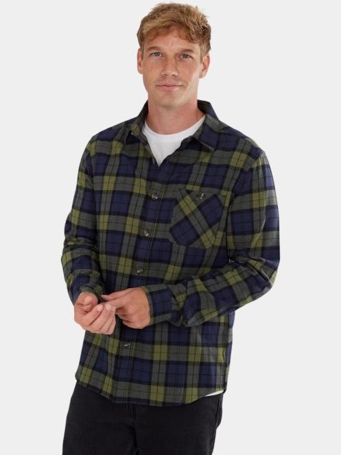 Fundango Harris Shirt férfi hosszú ujjú ing sötétkék színben 2