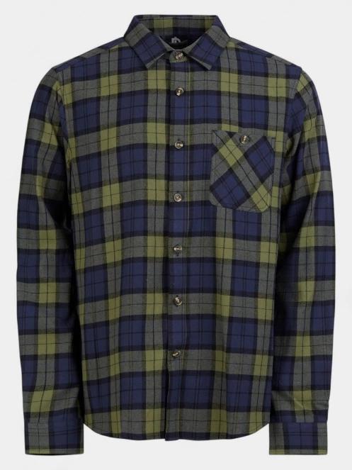 Fundango Harris Shirt férfi hosszú ujjú ing sötétkék színben 8