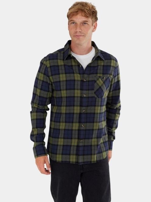 Fundango Harris Shirt férfi hosszú ujjú ing sötétkék színben 5