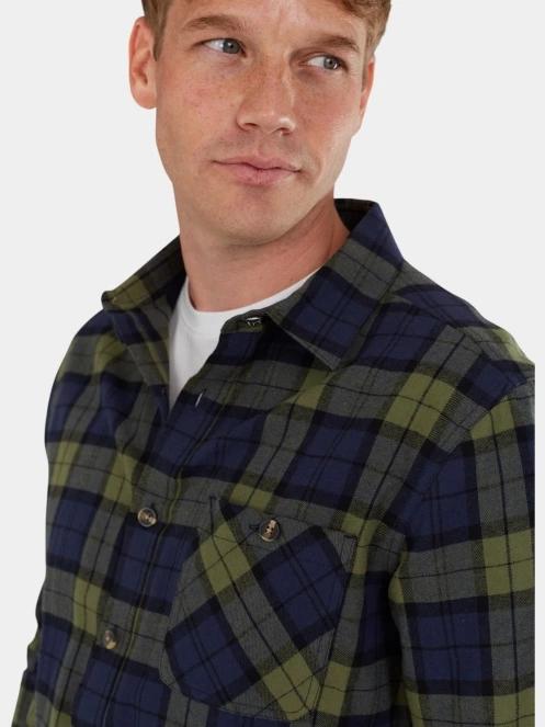 Fundango Harris Shirt férfi hosszú ujjú ing sötétkék színben 6