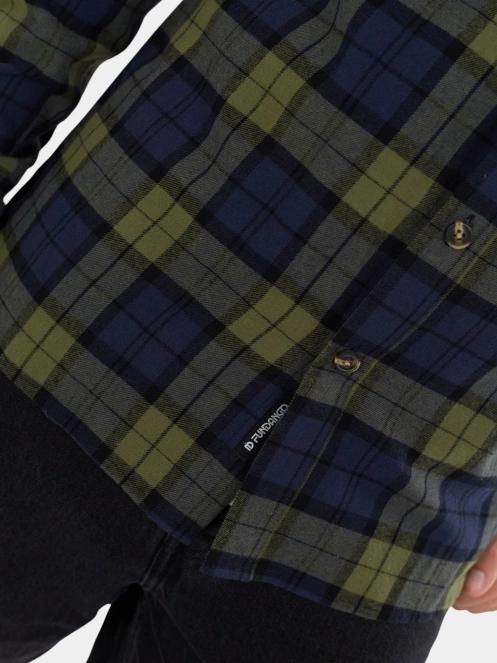 Fundango Harris Shirt férfi hosszú ujjú ing sötétkék színben 7