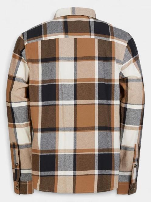 Fundango Harris Shirt férfi hosszú ujjú ing barna színben 9